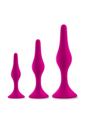 Luxe Beginner Silicone Butt Plug Kit 3 Sizes