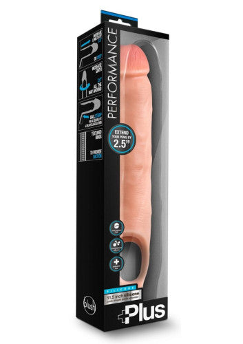 Performance Plus 11.5in Silicone Cock Sheath Penis Extender – Maximize Length & Girth for Ultimate Pleasure