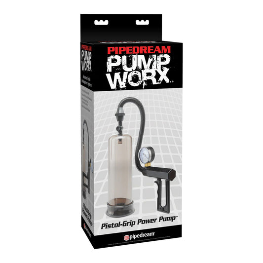 Pump Worx Pistol-Grip Power Pump – Black Hand Pump for Inflation