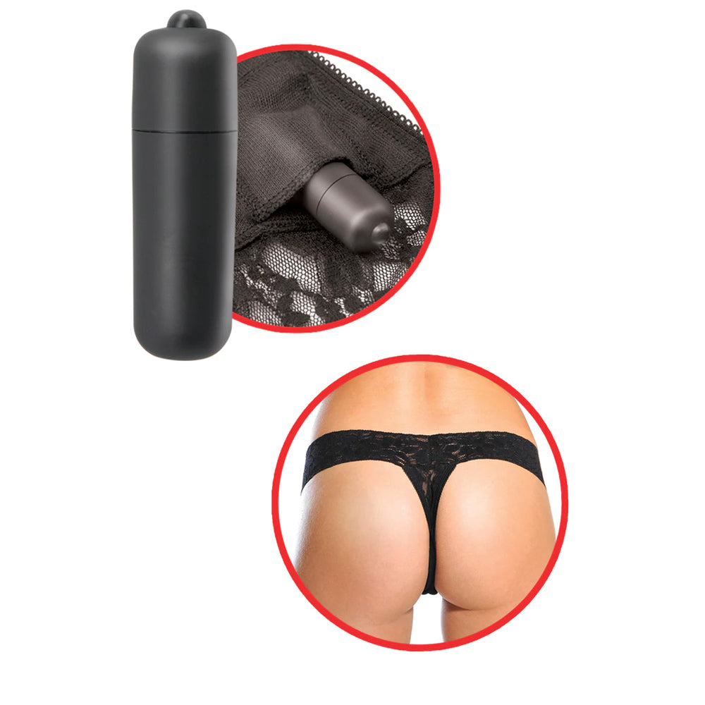 Hanky Spank Me Vibrating Panties – Fetish Fantasy Series, Black