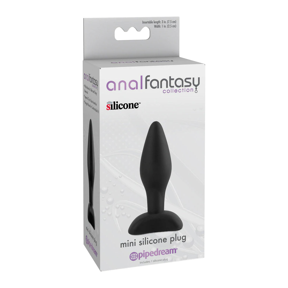 Anal Fantasy Collection Mini Silicone Plug – Black