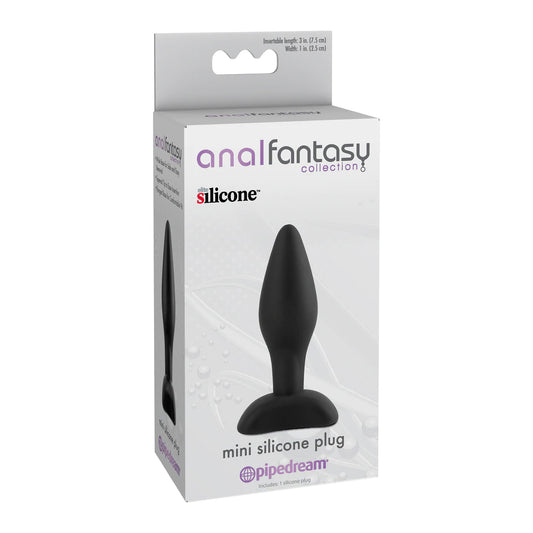 Anal Fantasy Collection Mini Silicone Plug – Black