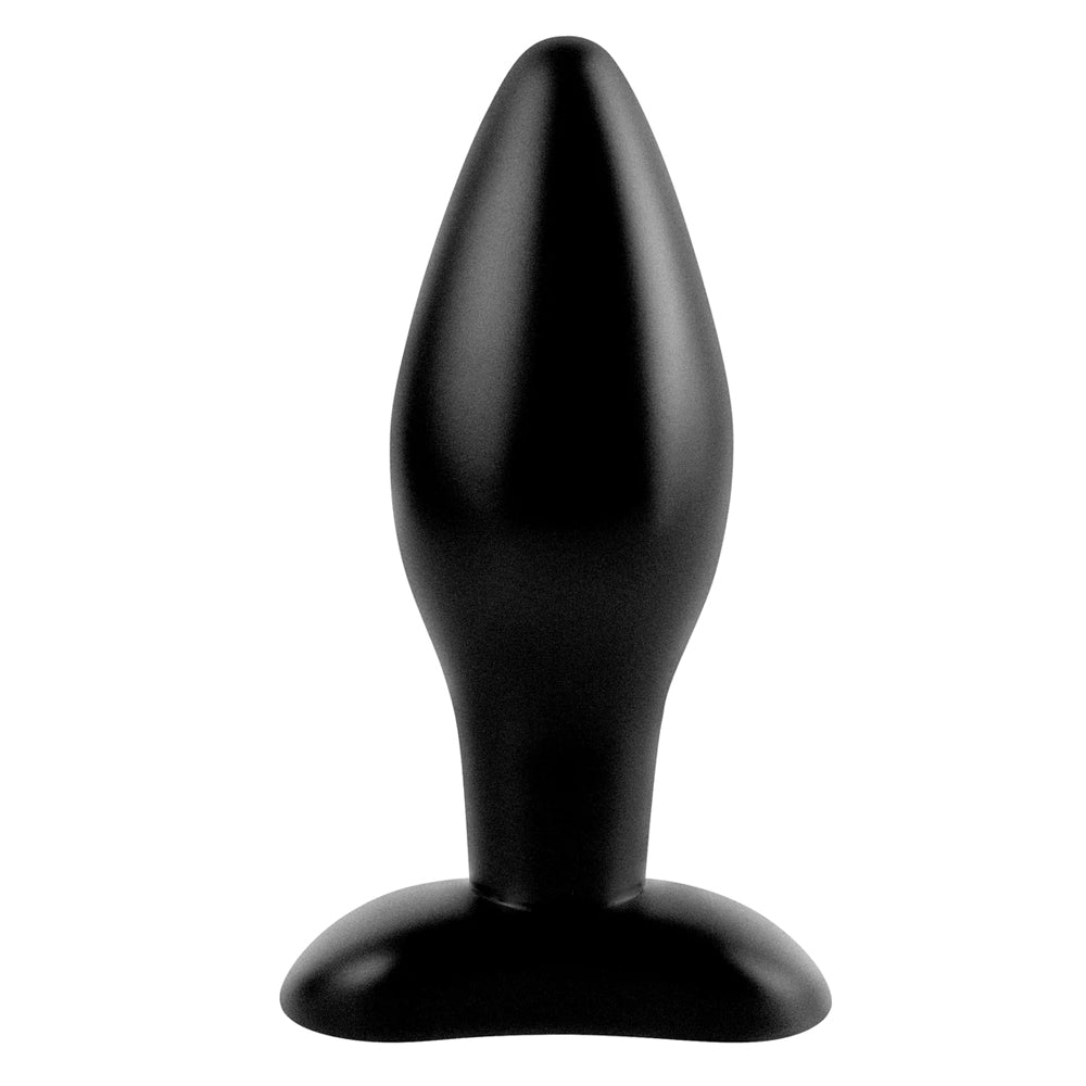 Anal Plug - Medium Silicone - Black - Anal Fantasy Collection