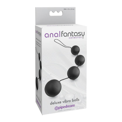 Anal Vibrating Balls – Deluxe Vibro Ball Set, Black | Anal Fantasy Collection