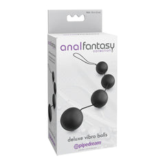 Anal Vibrating Balls – Deluxe Vibro Ball Set, Black | Anal Fantasy Collection