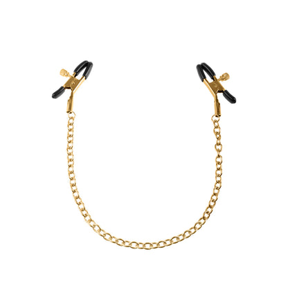 Fetish Fantasy Gold Chain Nipple Clamps Gold