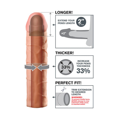 Fantasy X-tensions Perfect 2-Inch Extension Flesh