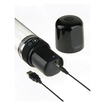 Pump Worx Rechargeable 3-Speed Auto-Vac Penis Pump – Black