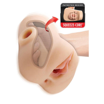 Pdx Plus Double Pounder Vibrating Squeeze Stroker Light