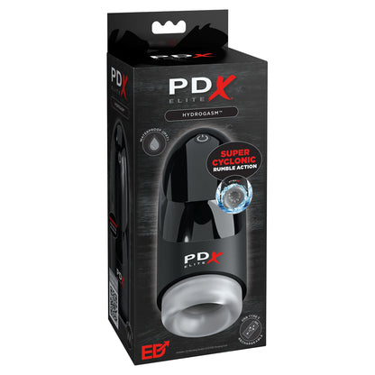 PDX Elite Hydrogasm Clear/Black – Premium Hydrogasm Device