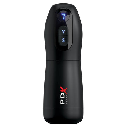 PDX Elite Suck-O-Matic Clear/Black – Premium Suction Toy