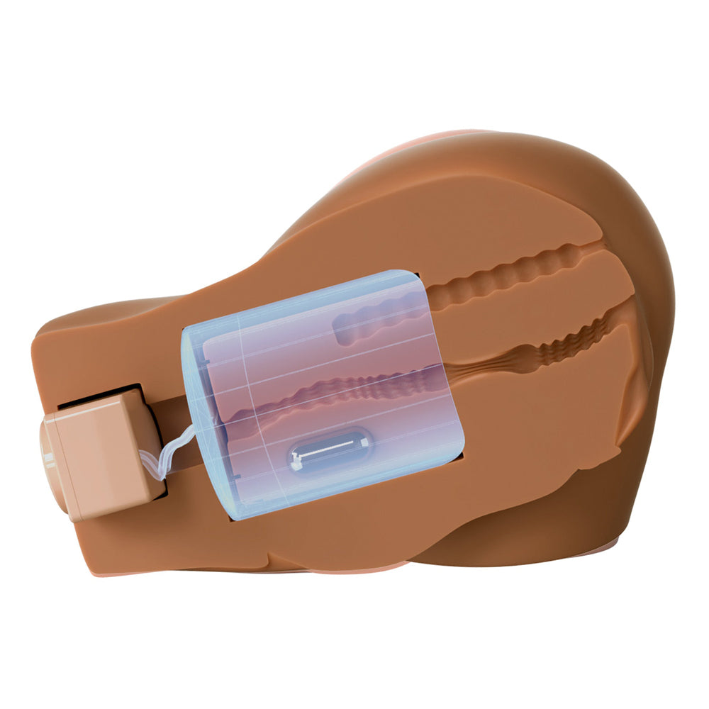 PDX Elite Automatic Masturbator – Back That Ass Up Mega, Brown