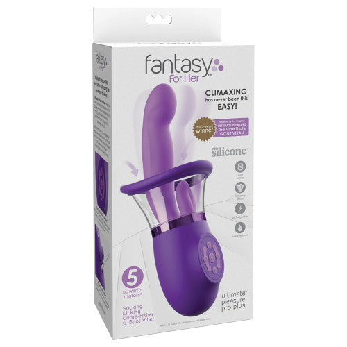 Fantasy For Her Ultimate Pleasure Pro Plus – Dual Stimulation Vibrator with Multiple Settings