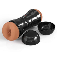 PDX Extreme Super Flip-A-Pussy Over – Brown Dual-Ended Stroker for Intense Pleasure