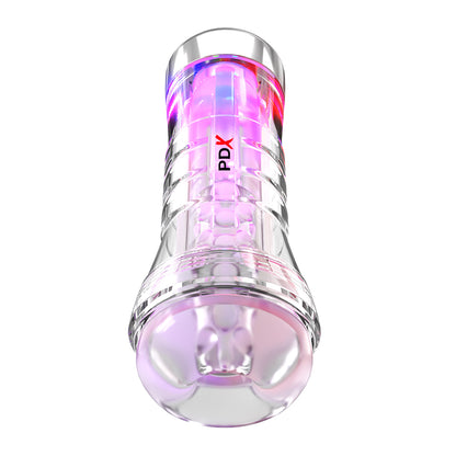 Pdx Elite Viewtube XXL See-Thru Ez-Grip Led Stroker Clear