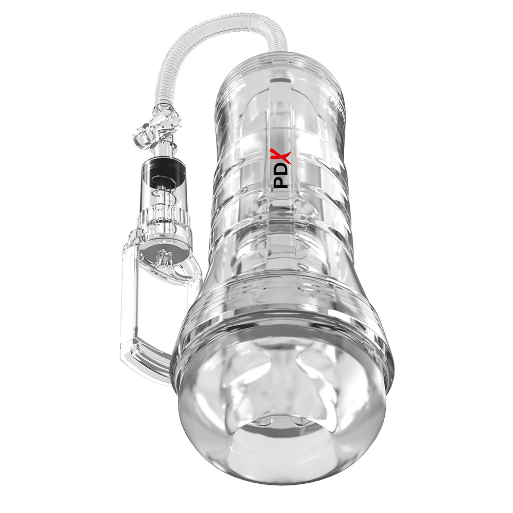 Pdx Elite Viewtube Vac XXL See-Thru Ez-Grip Pump Stroker Clear