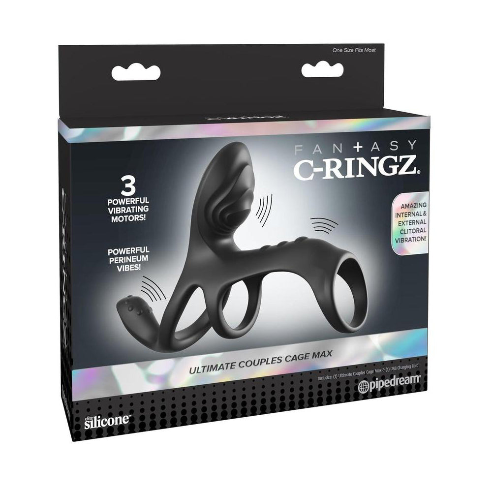 Fantasy C-Ringz Ultimate Couples Cage Max Black
