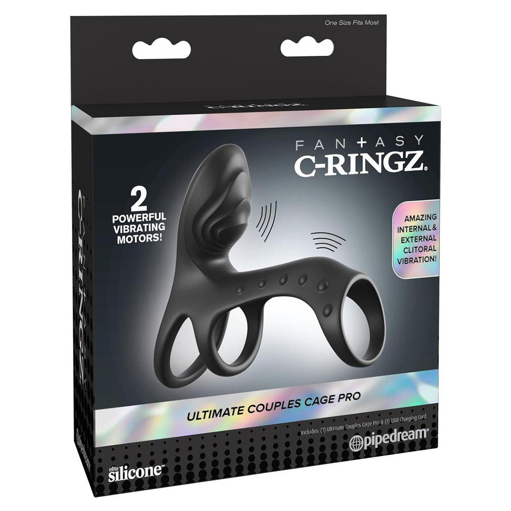 Fantasy C-Ringz Ultimate Couples Cage Pro Black