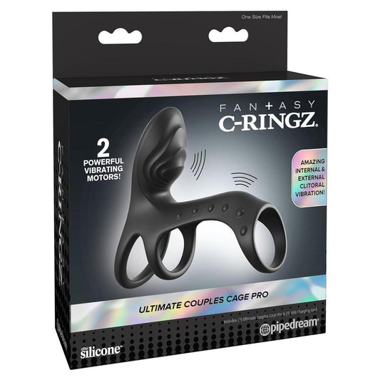Fantasy C-Ringz Ultimate Couples Cage Pro Black