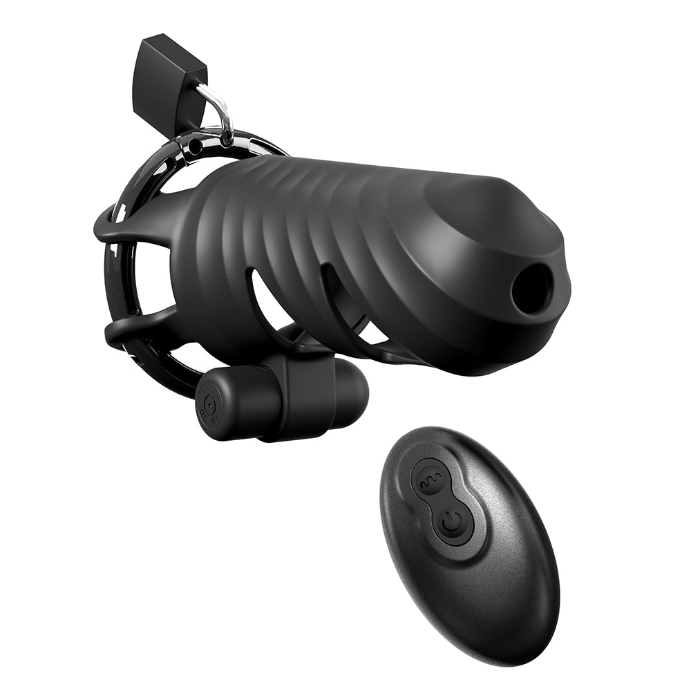 Fantasy C-Ringz Vibrating Cock Blocker Black