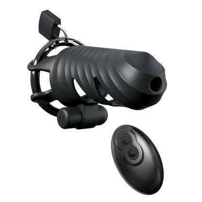 Fantasy C-Ringz Vibrating Cock Blocker Black