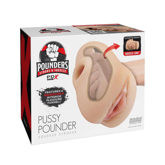 Pdx Plus Pussy Pounder Squeeze Stroker Light
