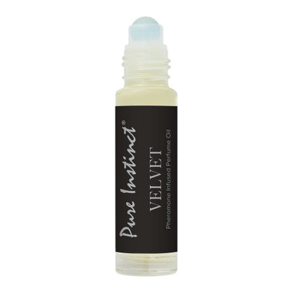 Pure Instinct Pheromone Perfume Oil – Velvet 0.34 oz Roll-On for Smooth, Seductive Fragrance
