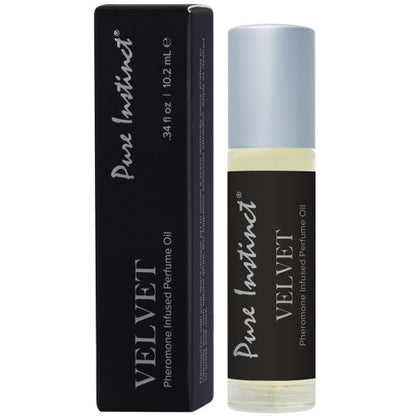 Pure Instinct Pheromone Perfume Oil – Velvet 0.34 oz Roll-On for Smooth, Seductive Fragrance