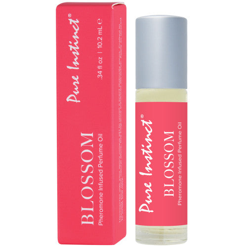 Pure Instinct Pheromone Perfume Oil – Blossom 0.34 oz Roll-On for Fresh, Alluring Scent