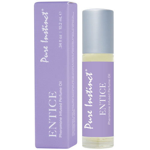Pure Instinct Pheromone Fragrance Oil – Entice 0.34 oz Roll-On for Captivating Attraction