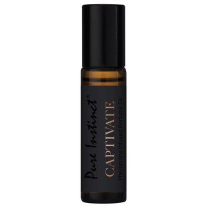 Pure Instinct Pheromone Perfume Oil – Captivate 0.34 oz Roll-On for Alluring Fragrance