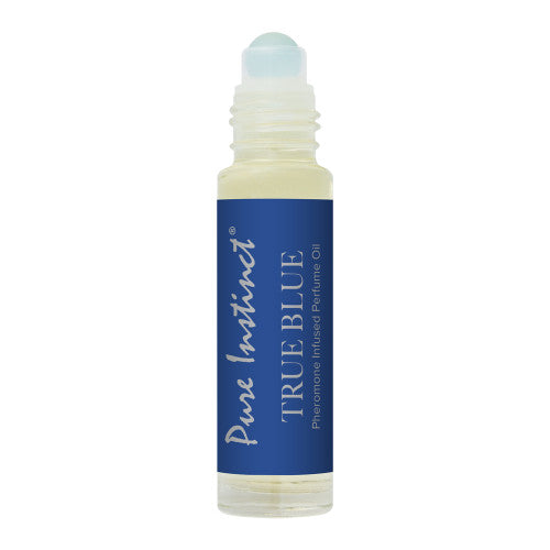 Pure Instinct Pheromone Perfume Oil – True Blue 0.34 oz Roll-On for Irresistible Attraction