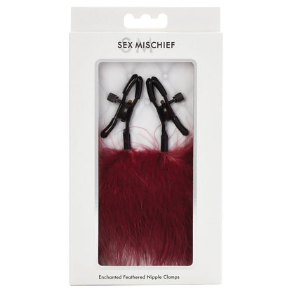 BDSM Enchanted Feather Nipple Clamps – Feather-Adorned Nipple Clips for Sensory Play