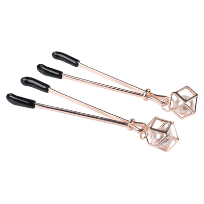 Pearl Nipple Clips – S&M Brat BDSM Nipple Clamps for Sensual Play