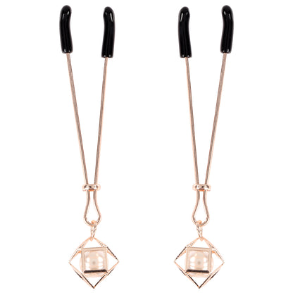 Pearl Nipple Clips – S&M Brat BDSM Nipple Clamps for Sensual Play