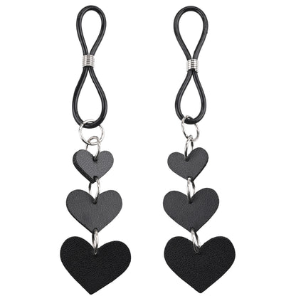 Heart-Shaped Nipple Ties for BDSM Bondage – Nipple Restraint Accessory
