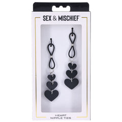Heart-Shaped Nipple Ties for BDSM Bondage – Nipple Restraint Accessory