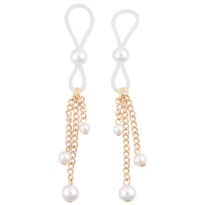 S&M Pearl Nipple Ties