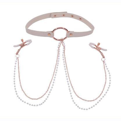 Peaches 'N CreaMe Collar With Nipple Clamps
