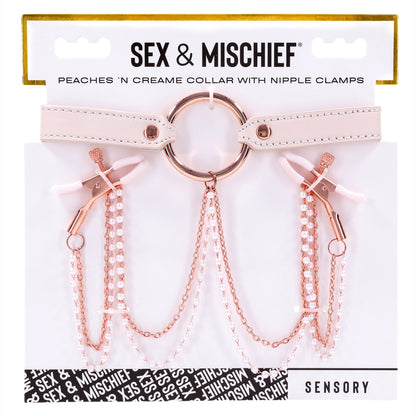 Peaches 'N CreaMe Collar With Nipple Clamps