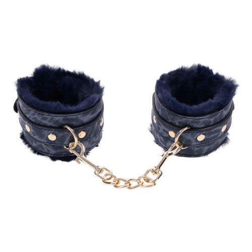 Cougar Fur Handcuffs – Soft Faux Fur BDSM Restraints for Comfortable Bondage Play
