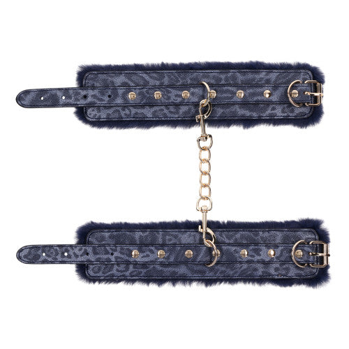 Cougar Fur Handcuffs – Soft Faux Fur BDSM Restraints for Comfortable Bondage Play