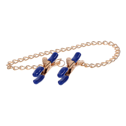 Cougar Chained Nipple Clamps – BDSM Nipple Clamp Set with Chain