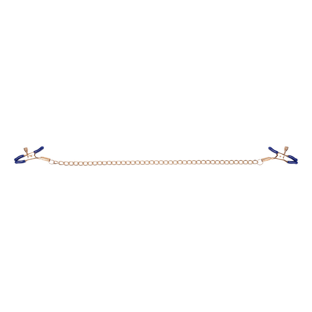 Cougar Chained Nipple Clamps – BDSM Nipple Clamp Set with Chain