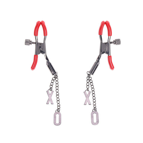 Ex's & Oh's Nipple Clamps – Adjustable BDSM Clamps for Sensual Nipple Play