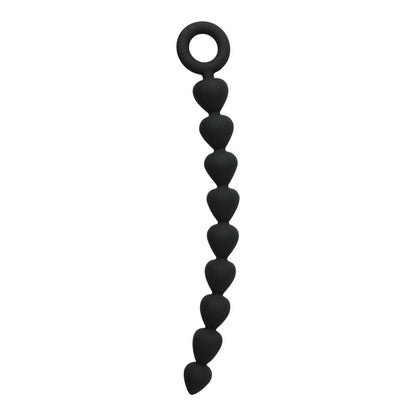 Silicone Anal Beads – Black – S&M
