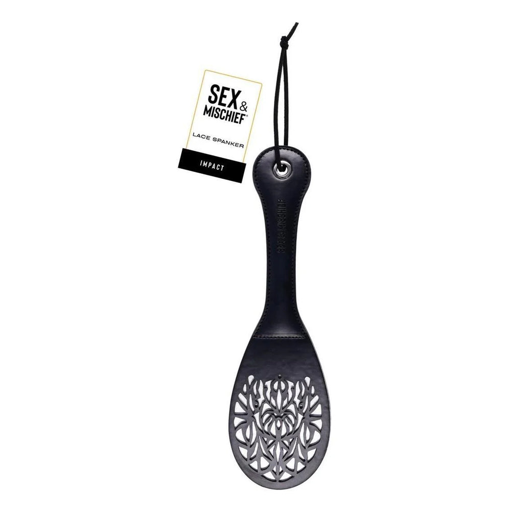 BDSM Lace Spanker – S&M Spanking Paddle with Lace Detail