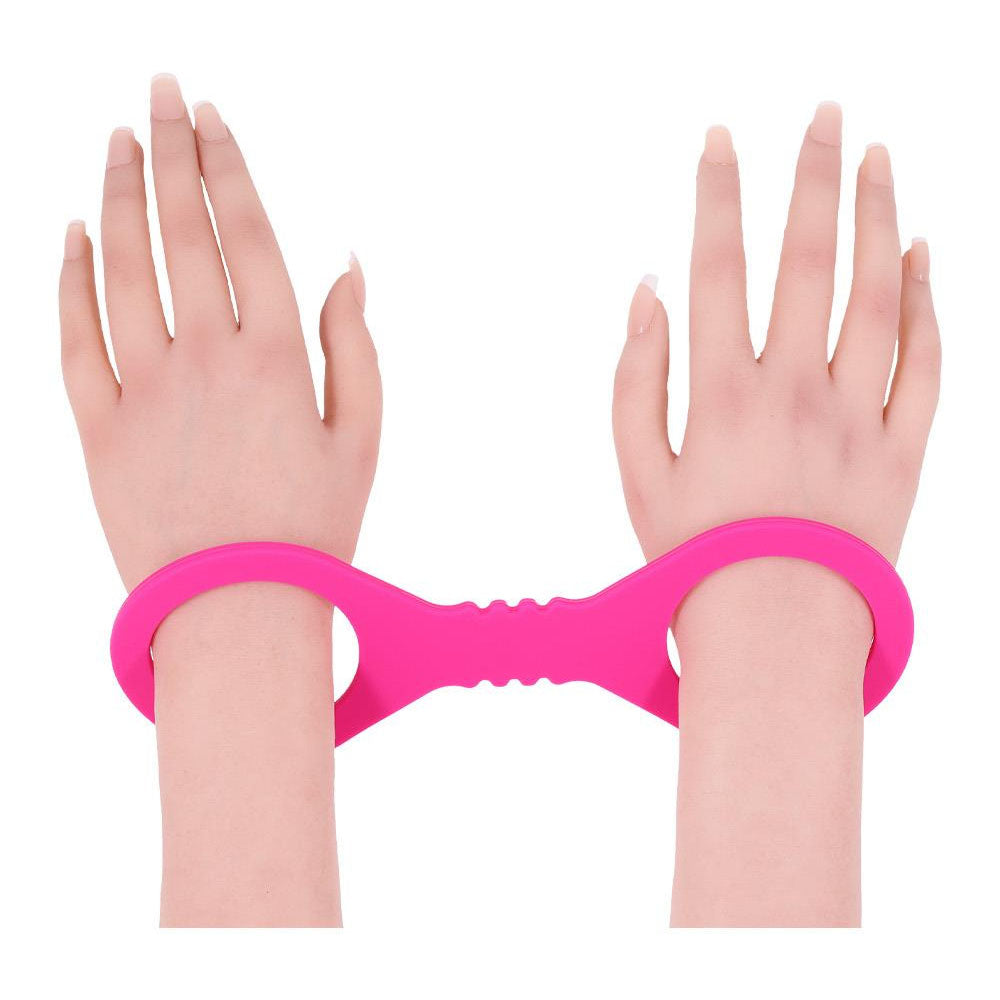 Small Hot Pink Silicone Cuffs
