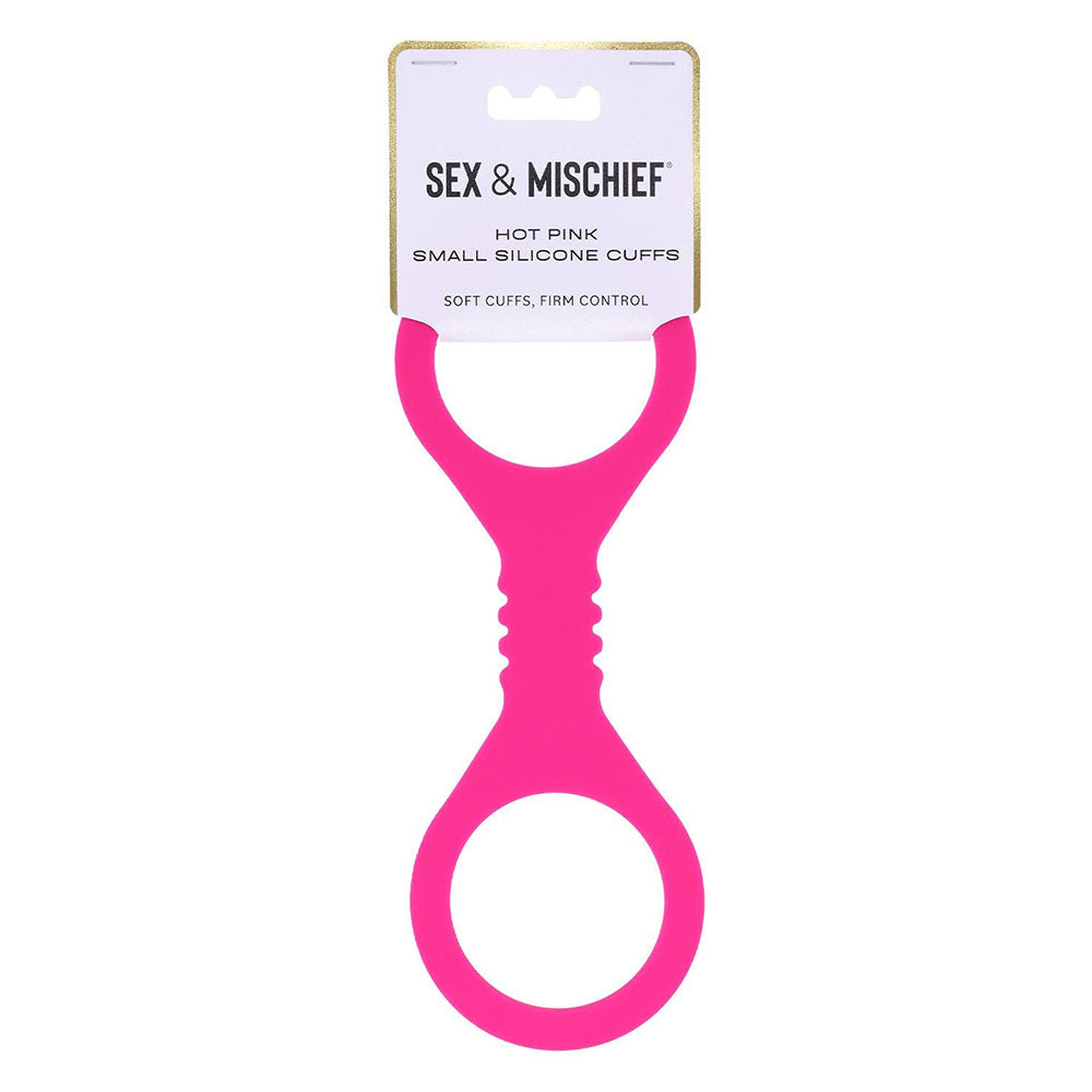 Small Hot Pink Silicone Cuffs