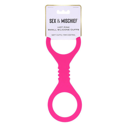 Small Hot Pink Silicone Cuffs
